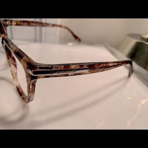 Coach Prescription Glasses or Sunglasses in Confetti Light Brown - Picture 9 of 12